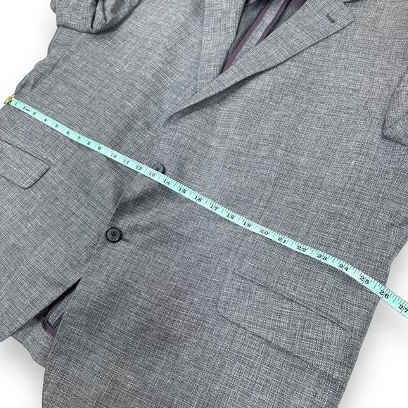 Joseph Abboud Sport Coat Mens 52R Gray Wool Linen Blazer - Picture 9 of 13